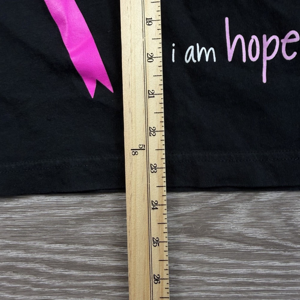 Peace Love World Women's I Am Love V Neck Short Sleeve Tee Black Size Medium - Picture 7 of 7